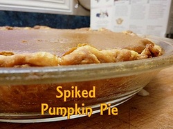 Spiked pumpkin pie